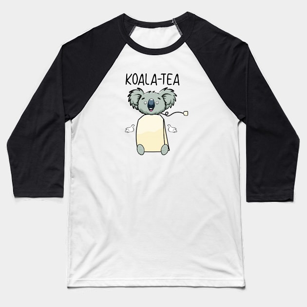 Koala-Tea Baseball T-Shirt by Art by Nabes